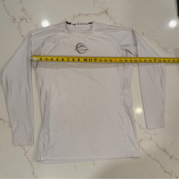 White Long Sleeve Rashguard - Picture 2 of 3